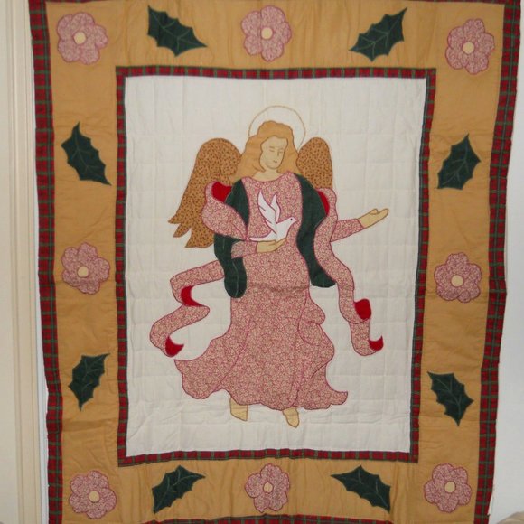 Angel Patchwork Quilt Throw - Picture 1 of 1